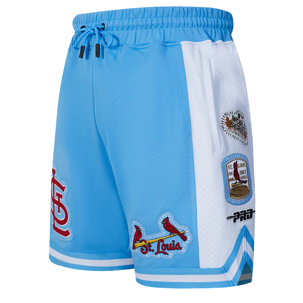 MLB ST. LOUIS CARDINALS DIY PICK STITCH MEN'S DOUBLE KNIT 2.0 SHORT (UNIVERSITY BLUE) - Image 4