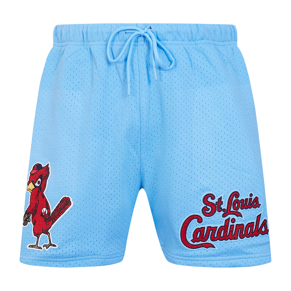 MLB ST. LOUIS CARDINALS SOUVENIR MEN'S MESH SHORT (UNIVERSITY BLUE) - Image 2