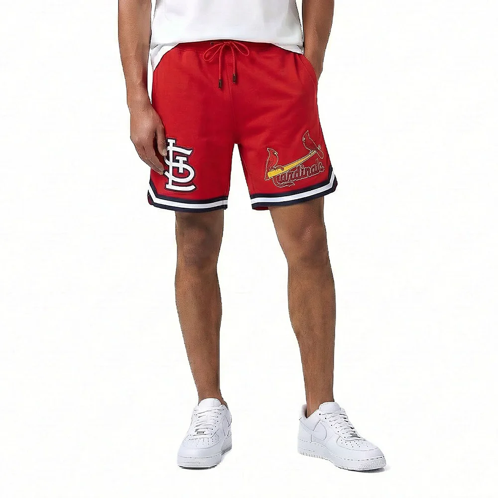MLB ST. LOUIS CARDINALS CLASSIC CHENILLE MEN'S PRO DK SHORT (RED/MIDNIGHT NAVY) - Image 2