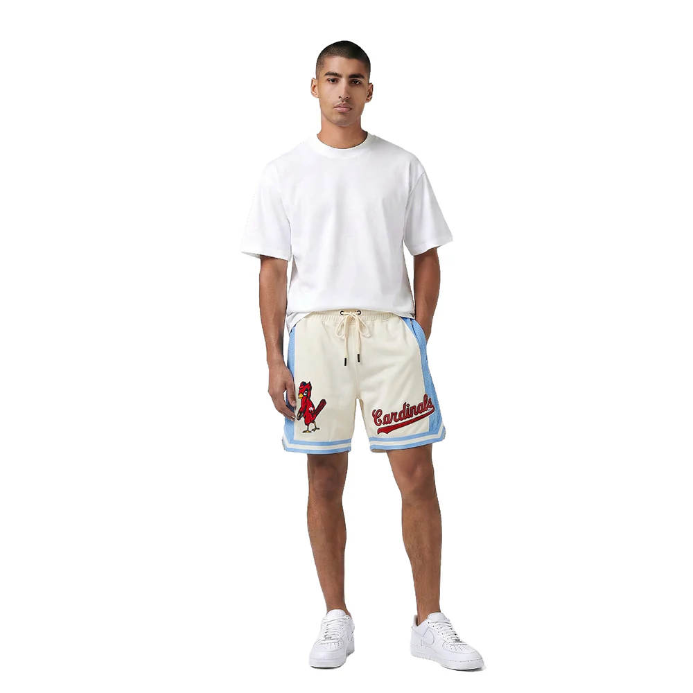 MLB ST. LOUIS CARDINALS RETRO CLASSICS MEN'S PRO 2.0 DK SHORT (EGGSHELL/ UNIVERSITY BLUE) - Image 3