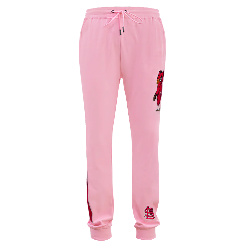MLB ST. LOUIS CARDINALS CLASSIC CHENILLE MEN'S JOGGER (PINK) - Image 2