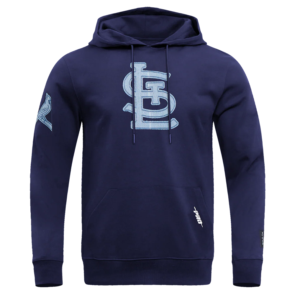 MLB ST. LOUIS CARDINALS VARSITY BLUES MEN'S PULLOVER HOODIE (MIDNIGHT NAVY)