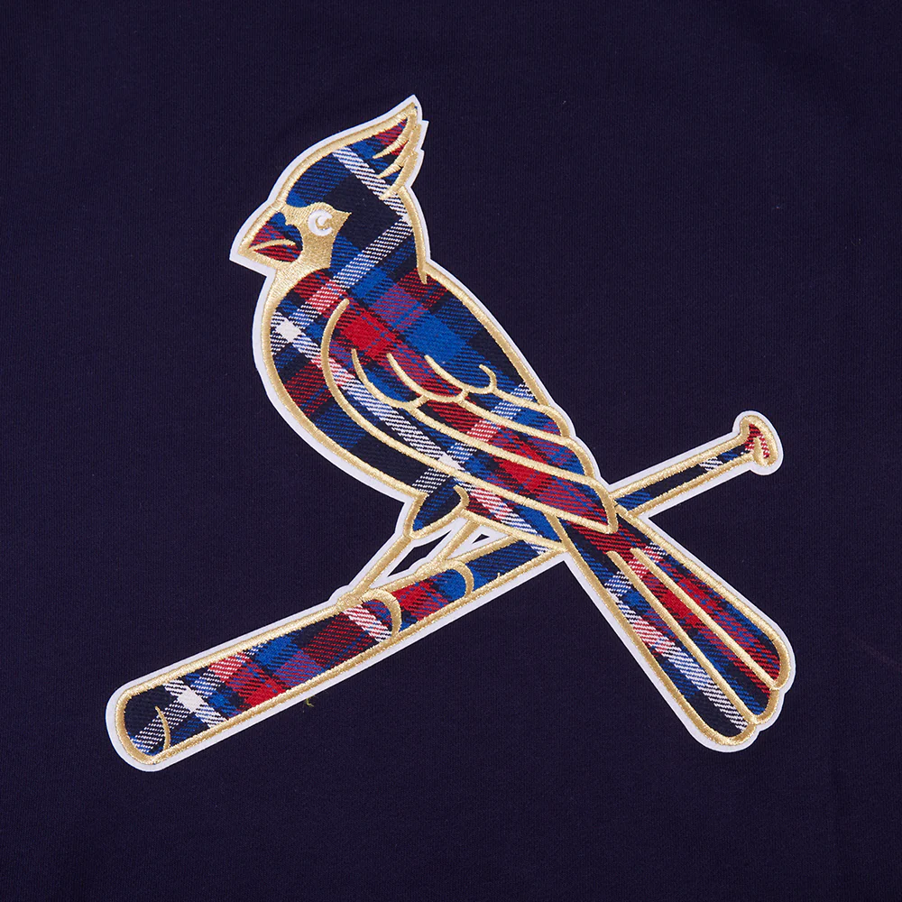 MLB ST. LOUIS CARDINALS PRO PREP RIB FLC PO HOODIE (MIDNIGHT NAVY/RED/MIDNIGHT NAVY) - Image 7