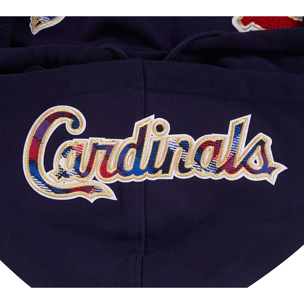 MLB ST. LOUIS CARDINALS PRO PREP RIB FLC PO HOODIE (MIDNIGHT NAVY/RED/MIDNIGHT NAVY) - Image 8