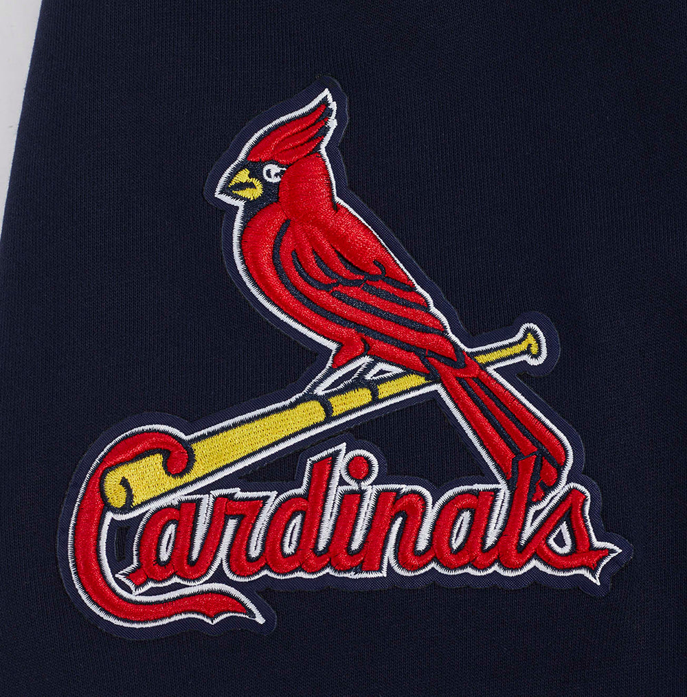 MLB ST. LOUIS CARDINALS TEAM PENNATS MEN'S RIB FLC PO HOODIE (MIDNIGHT NAVY/RED/MIDNIGHT NAVY) - Image 6
