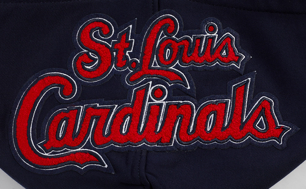 MLB ST. LOUIS CARDINALS TEAM PENNATS MEN'S RIB FLC PO HOODIE (MIDNIGHT NAVY/RED/MIDNIGHT NAVY) - Image 8