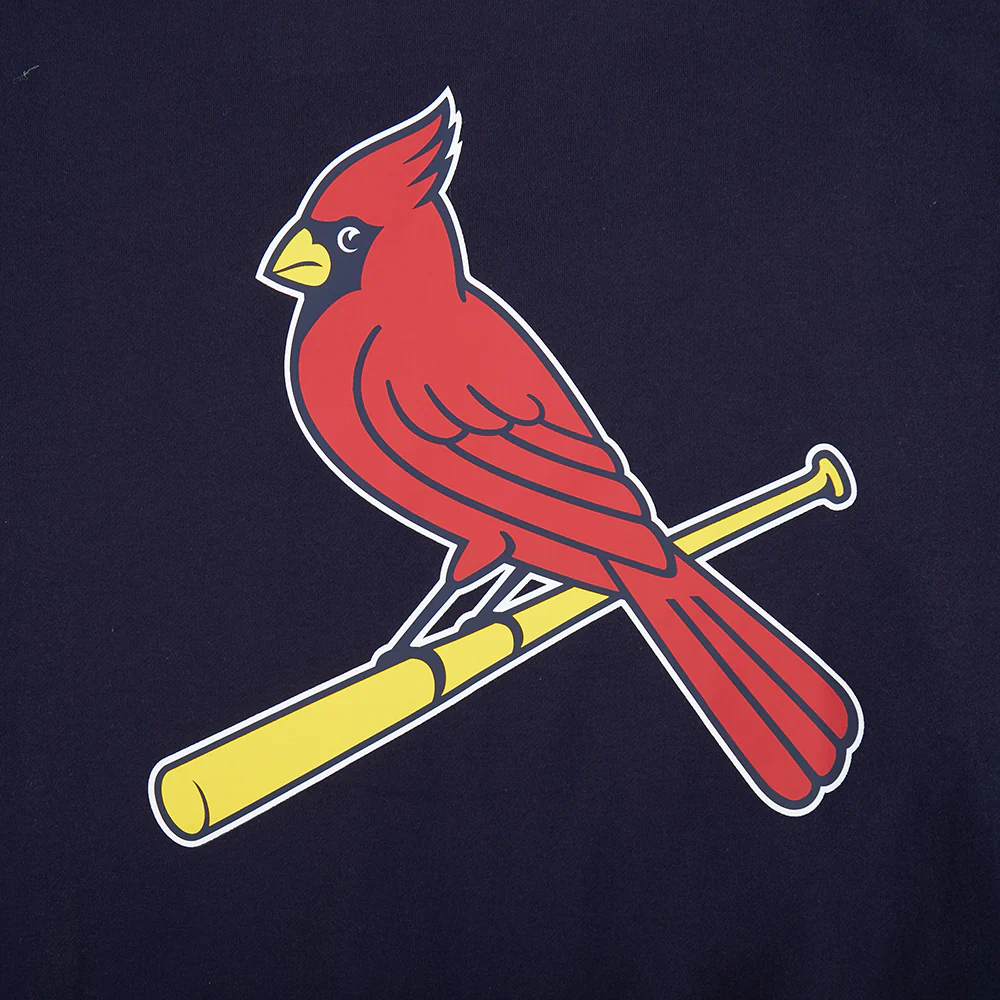 MLB ST. LOUIS CARDINALS LIVING LARGE MEN'S DROP SHOULDER FLC PO HOODIE (MIDNIGHT NAVY) - Image 6