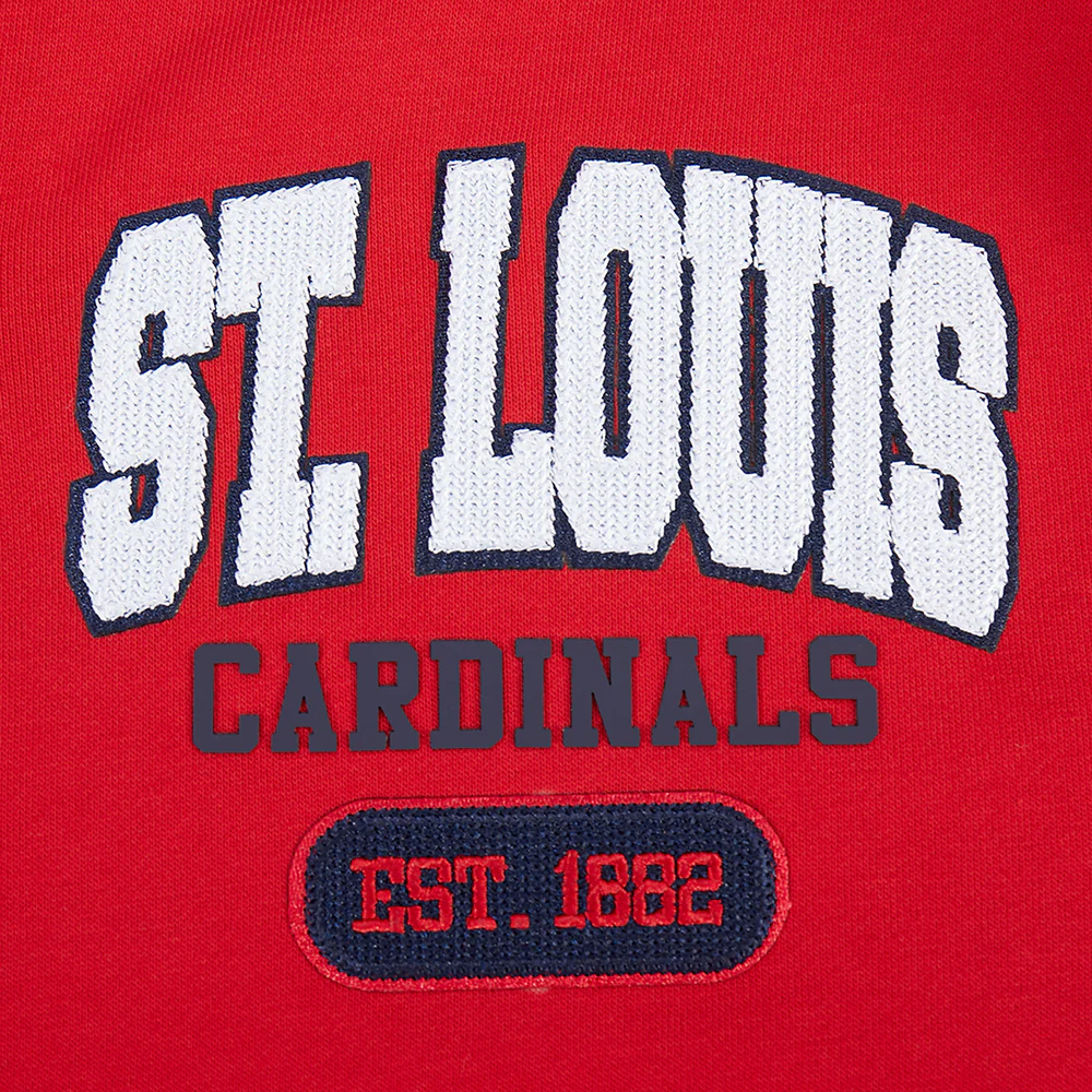 MLB ST. LOUIS CARDINALS CITY ARCH MEN'S FLC 1/4 ZIP (RED) - Image 9