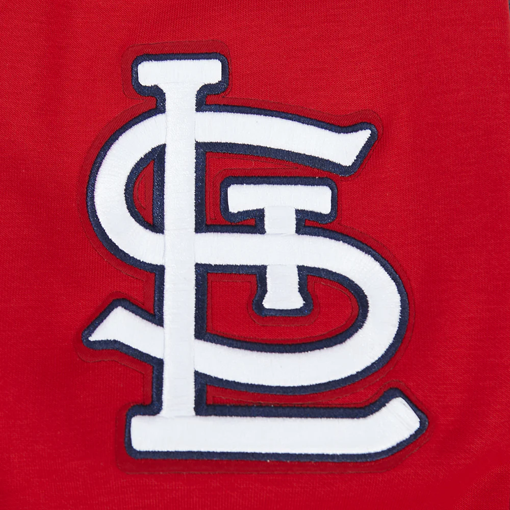 MLB ST. LOUIS CARDINALS CLASSIC CHENILLE MEN'S DK PO HOODIE (RED) - Image 7