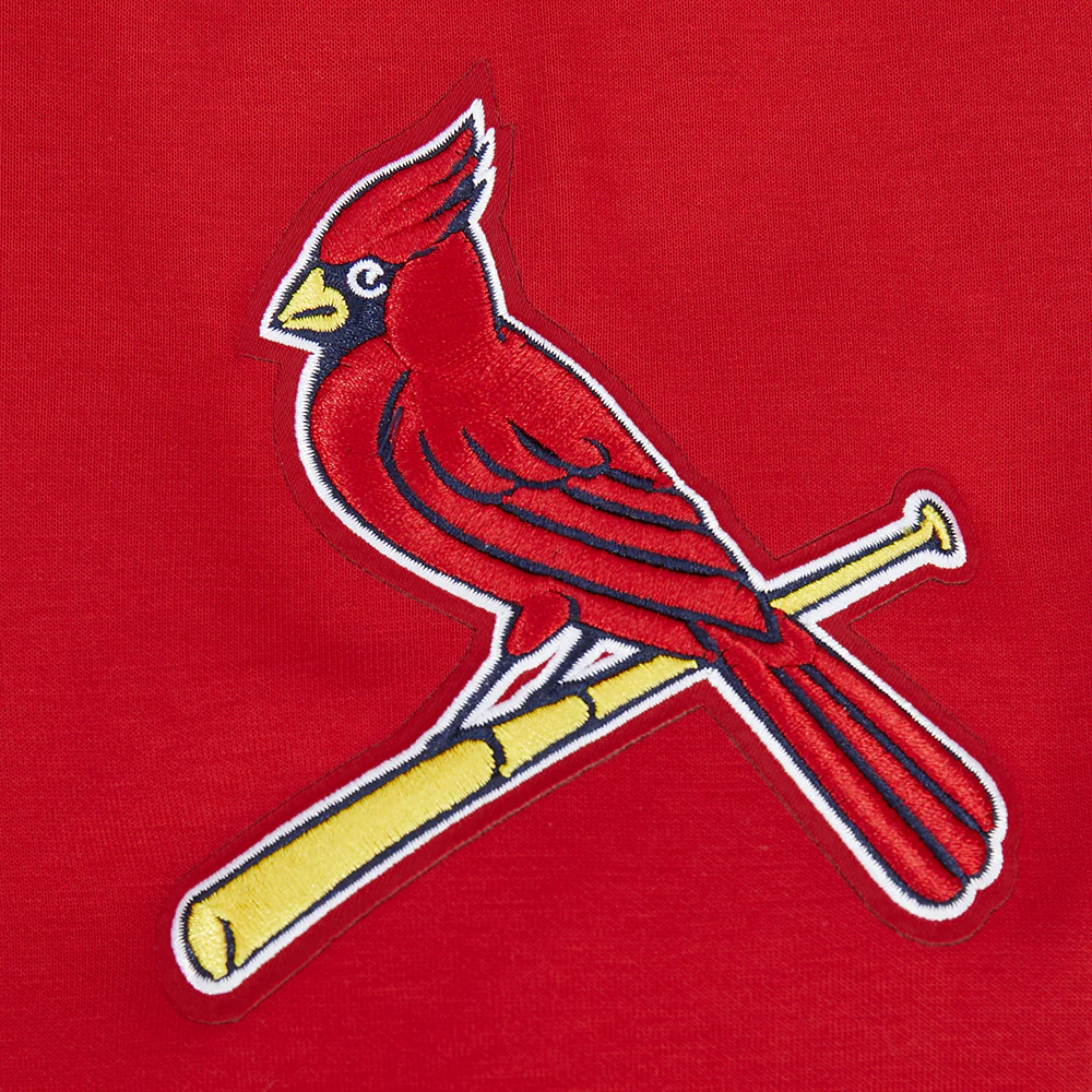 MLB ST. LOUIS CARDINALS CLASSIC CHENILLE MEN'S DK PO HOODIE (RED) - Image 8
