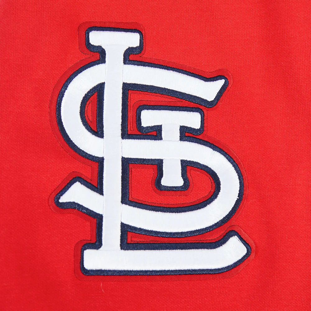 MLB ST. LOUIS CARDINALS CLASSIC CHENILLE MEN'S DK FZ HOODIE (RED) - Image 6