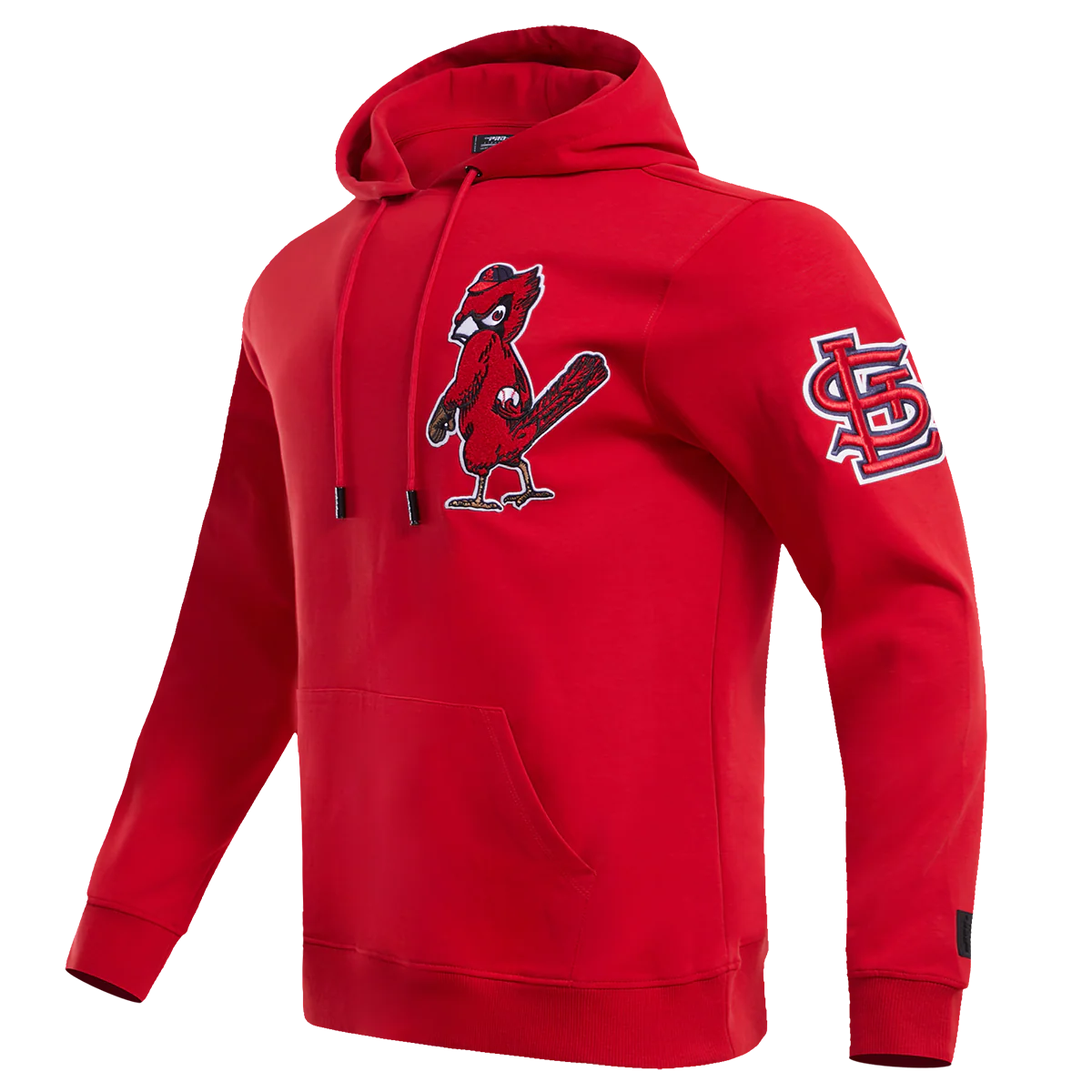 MLB ST. LOUIS CARDINALS CLASSIC CHENILLE MEN'S PULLOVER HOODIE (RED) - Image 2