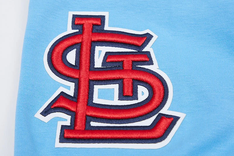 MLB ST. LOUIS CARDINALS CLASSIC CHENILLE MEN'S FULL ZIP PULLOVER HOODIE (UNIVERSITY BLUE) - Image 6