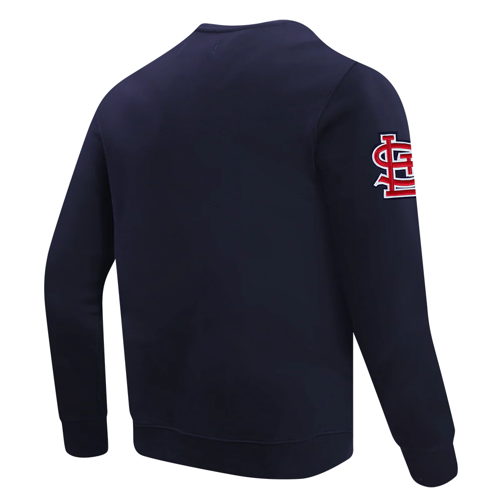 MLB ST. LOUIS CARDINALS OLD ENGLISH MEN'S CREWNECK (MIDNIGHT NAVY) - Image 4