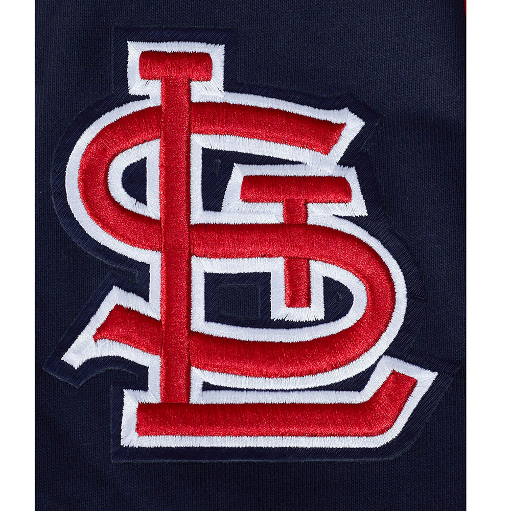 MLB ST. LOUIS CARDINALS OLD ENGLISH MEN'S CREWNECK (MIDNIGHT NAVY) - Image 5