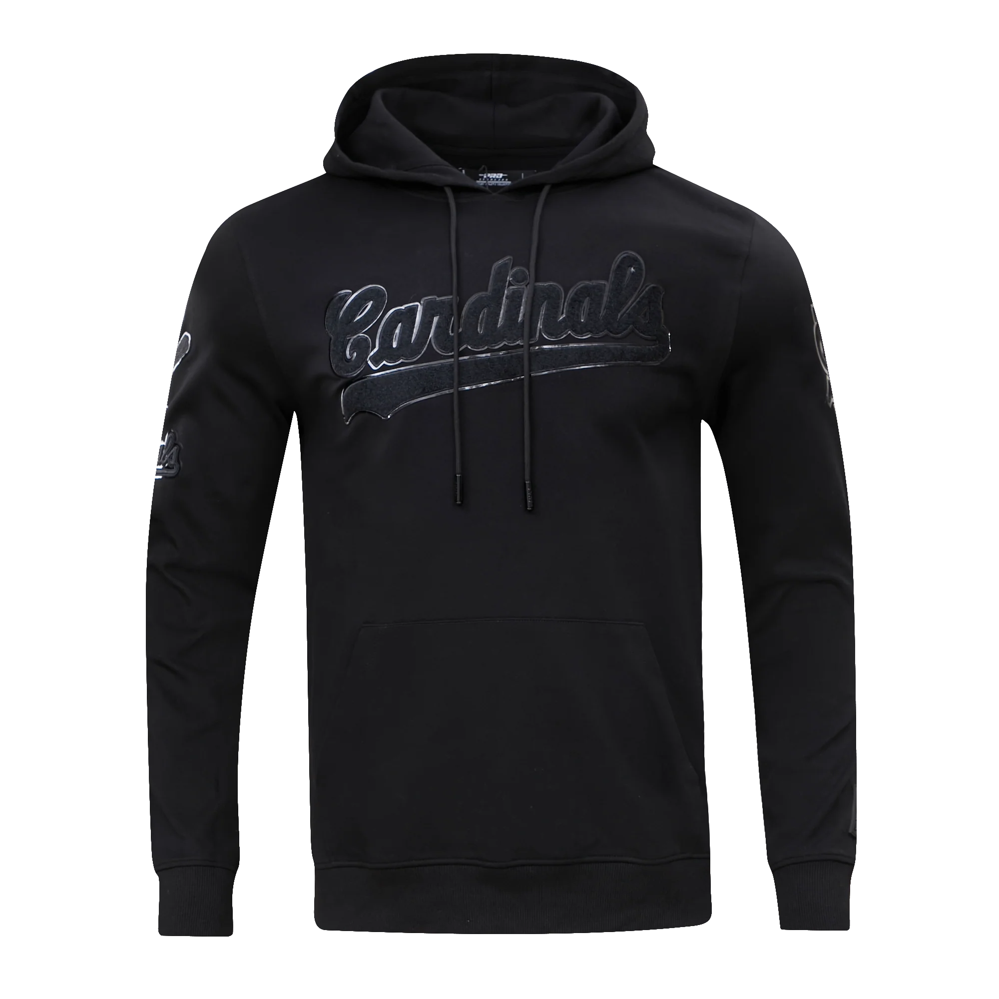 MLB ST. LOUIS CARDINALS TRIPLE BLACK MEN'S PULLOVER HOODIE (TRIPLE BLACK)