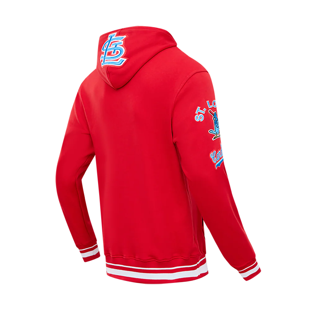 MLB ST. LOUIS CARDINALS RETRO CLASSIC MEN'S PULLOVER HOODIE (RED) - Image 4