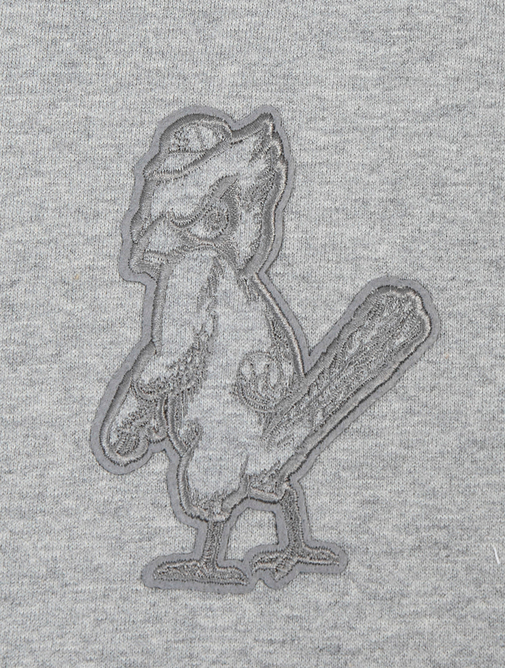 MLB ST. LOUIS CARDINALS RETRO NEUTRAL MEN'S DROP SHOULDER PO HOODI (DARK HEATHER GRAY) - Image 5