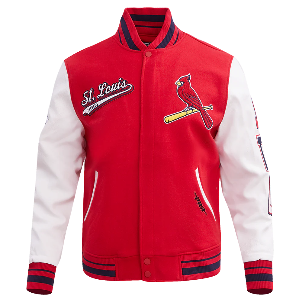 MLB ST. LOUIS CARDINALS SCRIPT TAIL MEN'S RIB WOOL VARSITY (RED/WHITE/MIDNIGHT NAVY)