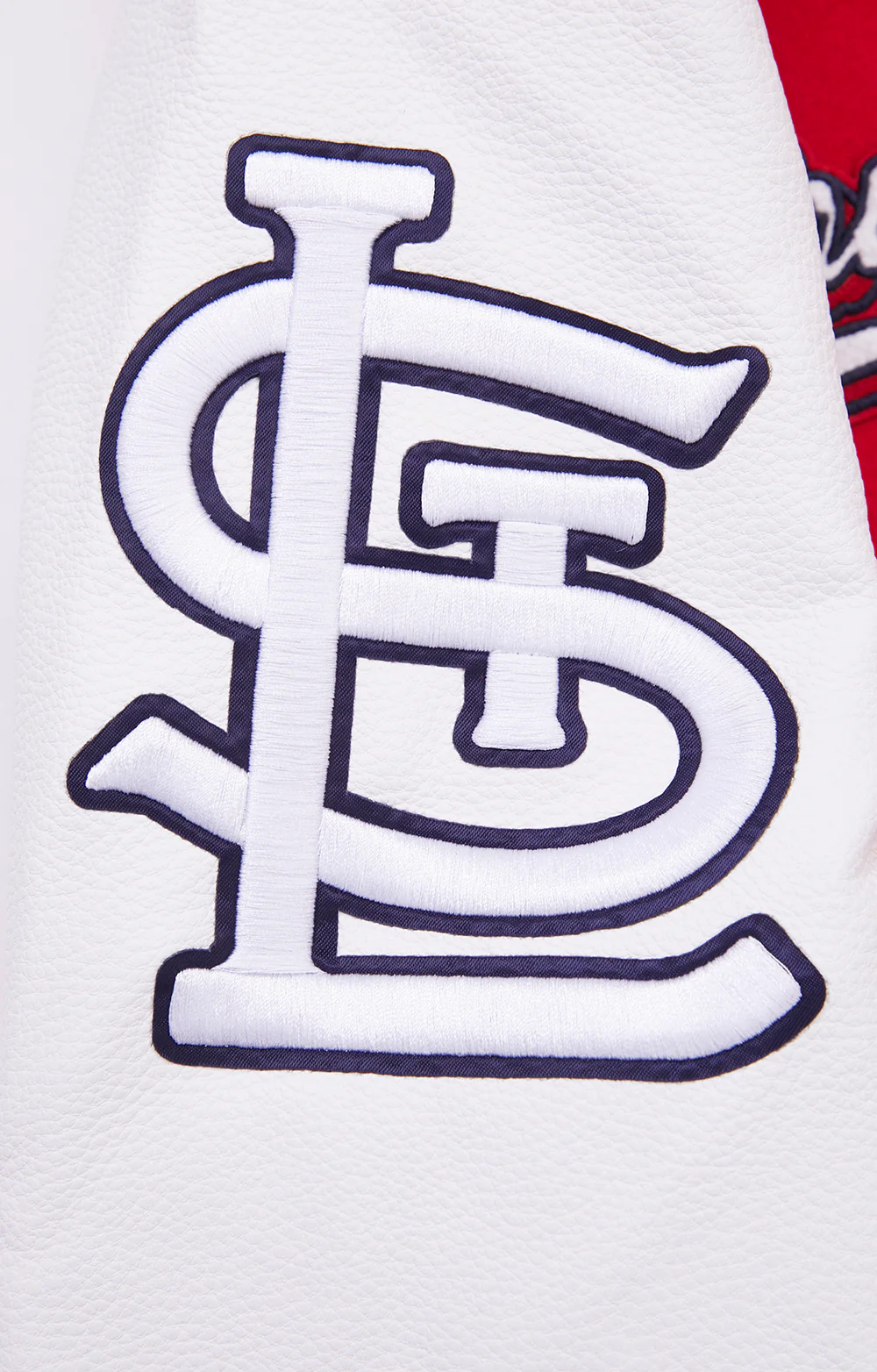 MLB ST. LOUIS CARDINALS SCRIPT TAIL MEN'S RIB WOOL VARSITY (RED/WHITE/MIDNIGHT NAVY) - Image 8