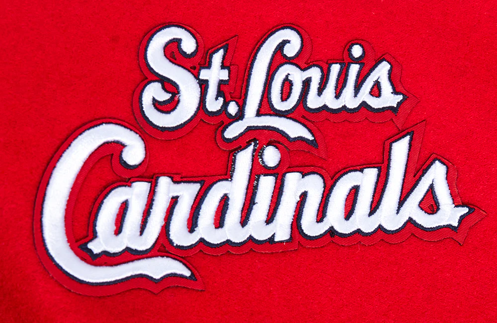 MLB ST. LOUIS CARDINALS MASHUP MEN'S RIB WOOL VARSITY JACKET (RED/WHITE/MIDNIGHT NAVY) - Image 7