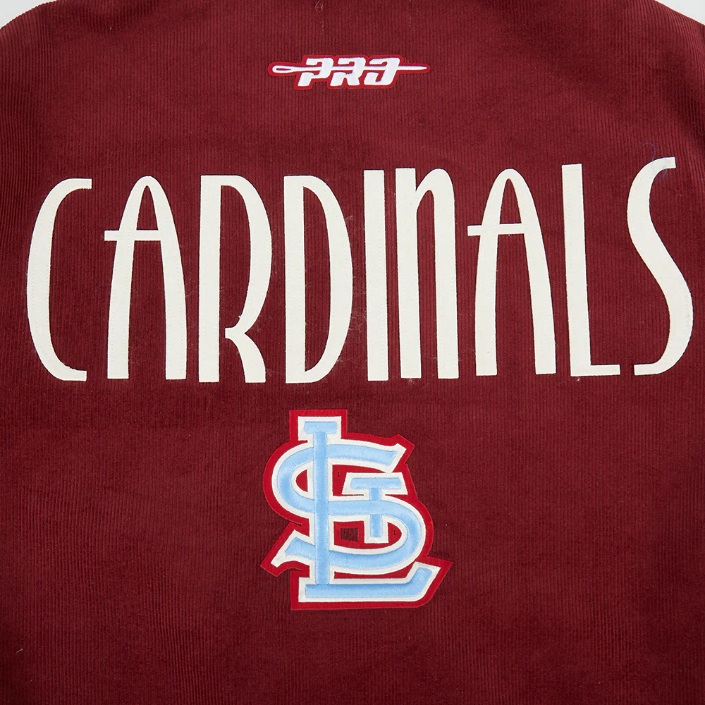 MLB ST. LOUIS CARDINALS ORIGINAL PLAYERS MEN'S JACKET (CARDINAL RED) - Image 5