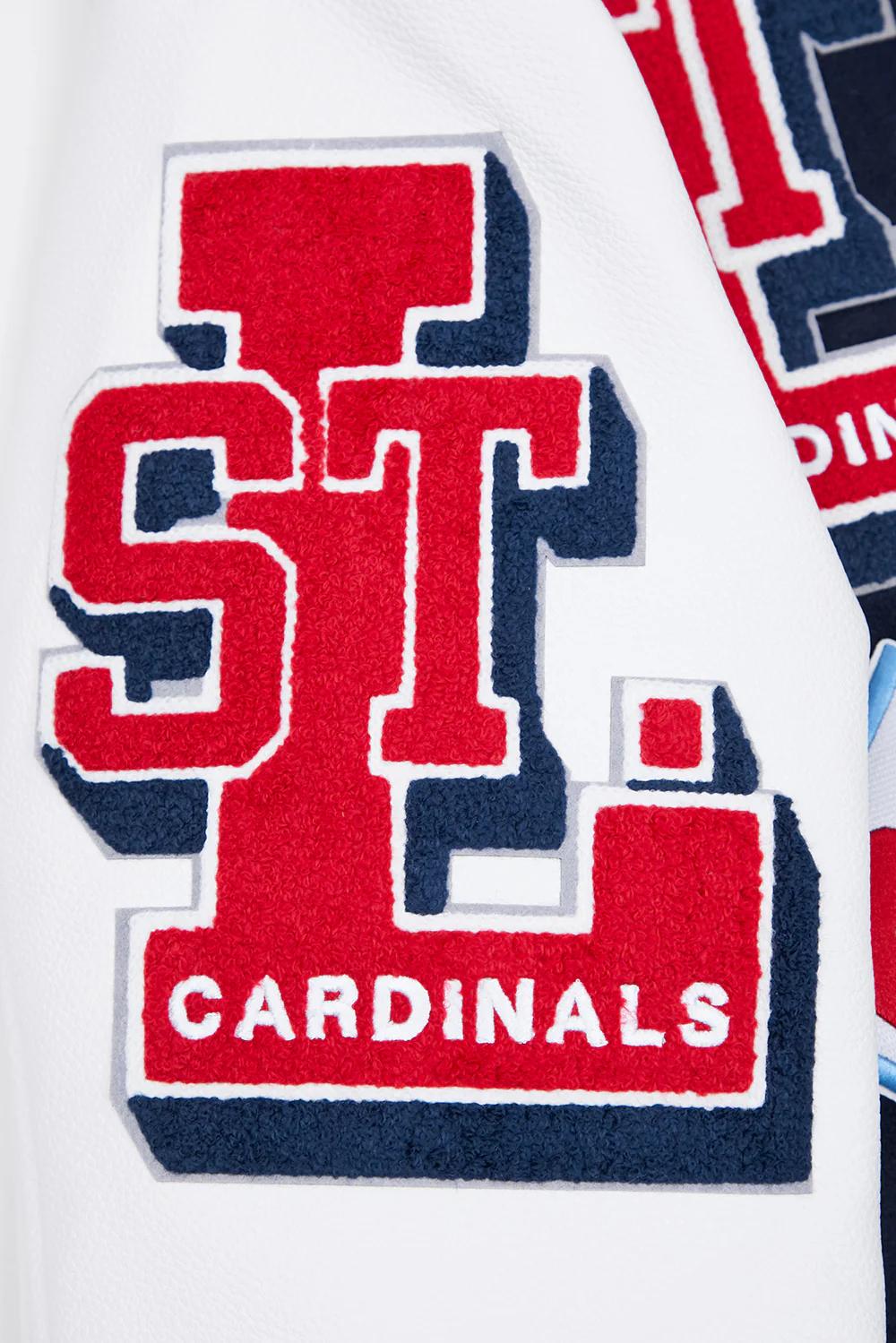 MLB ST. LOUIS CARDINALS RETRO MASHUP MEN'S RIB WOOL VARSITY JACKET (MIDNIGHT NAVY/RED/MIDNIGHT NAVY) - Image 11