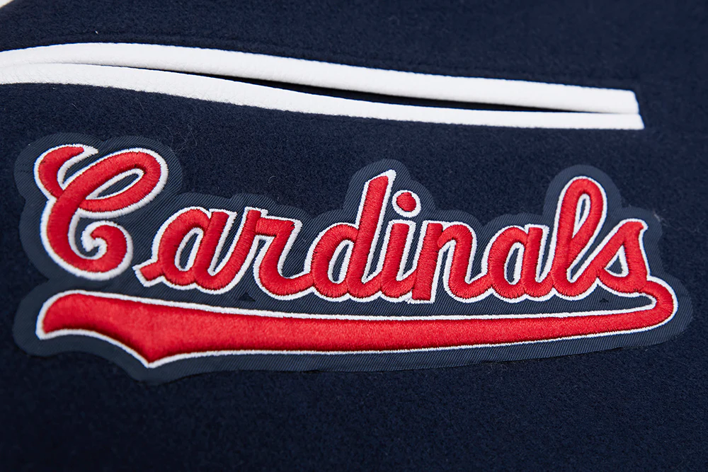 MLB ST. LOUIS CARDINALS RETRO MASHUP MEN'S RIB WOOL VARSITY JACKET (MIDNIGHT NAVY/RED/MIDNIGHT NAVY) - Image 8