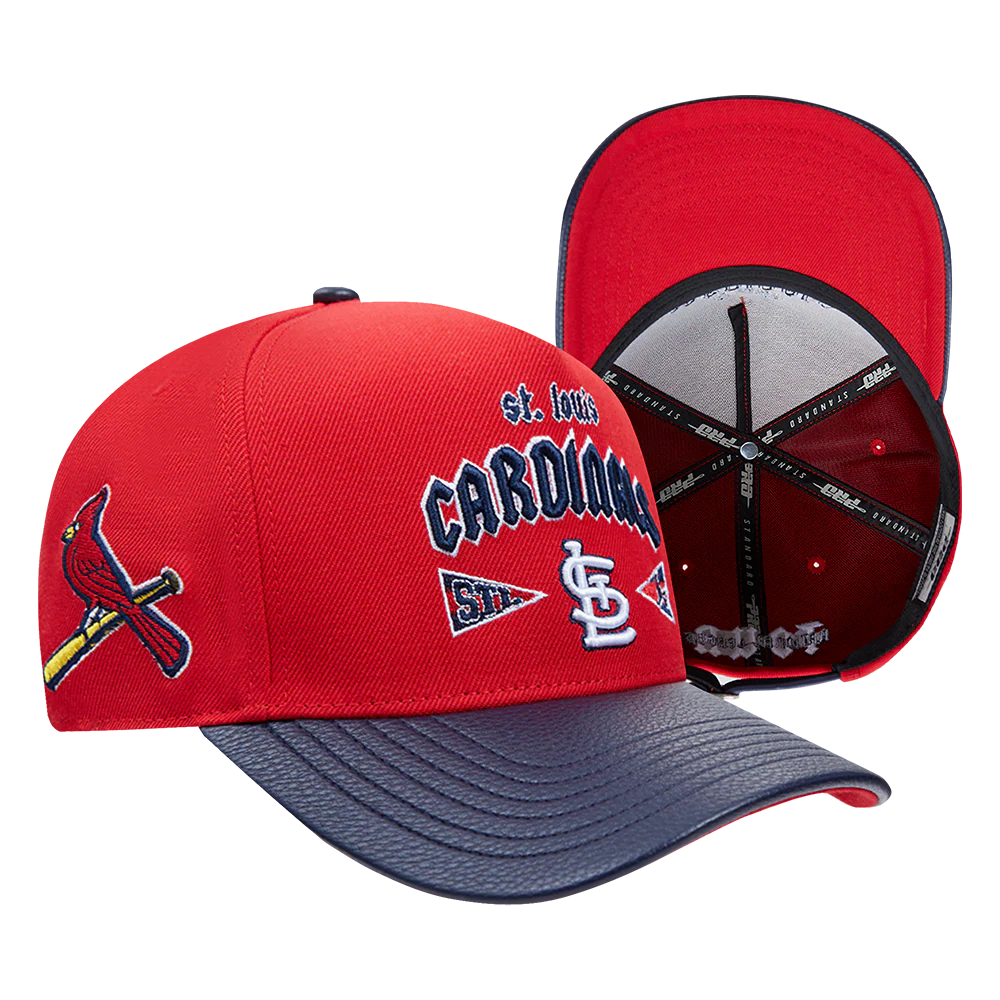 MLB ST. LOUIS CARDINALS CITY TOUR ESSENTIAL CURVED VISOR STRAPBACK HAT (RED) - Image 7