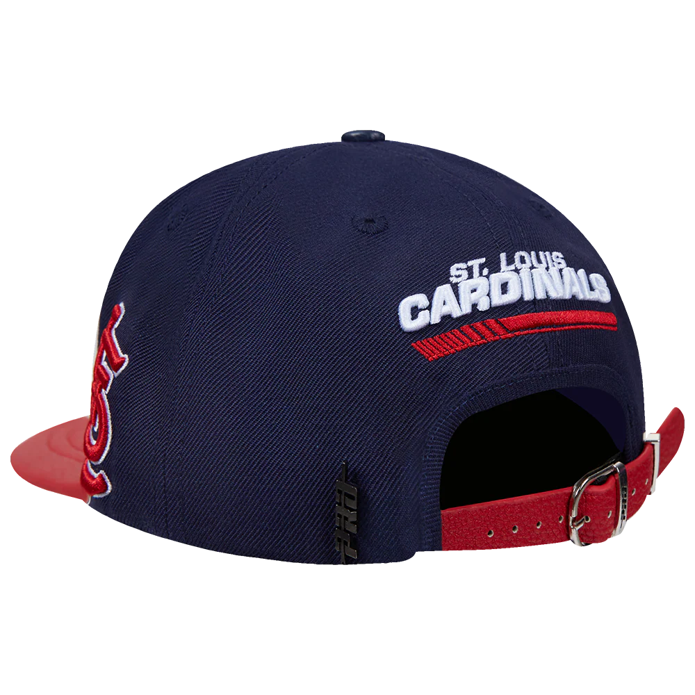 MLB ST. LOUIS CARDINALS FAST LANE LOGO WOOL STRAPBACK (MIDNIGHT NAVY) - Image 4