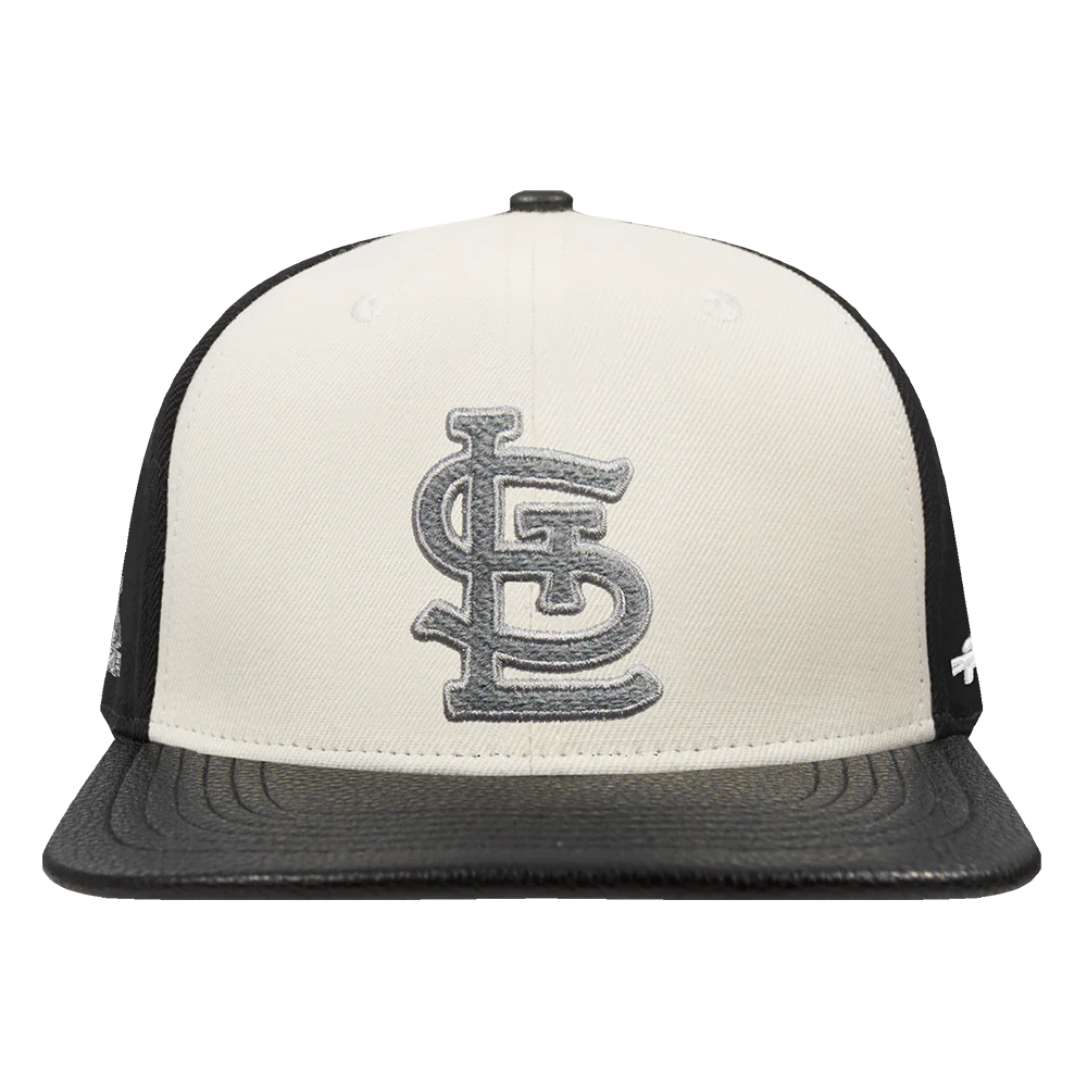 MLB ST. LOUIS CARDINALS REVERSE FRENCH TERRY WOOL BLEND PRO SIX (EGGSHELL/ BLACK)
