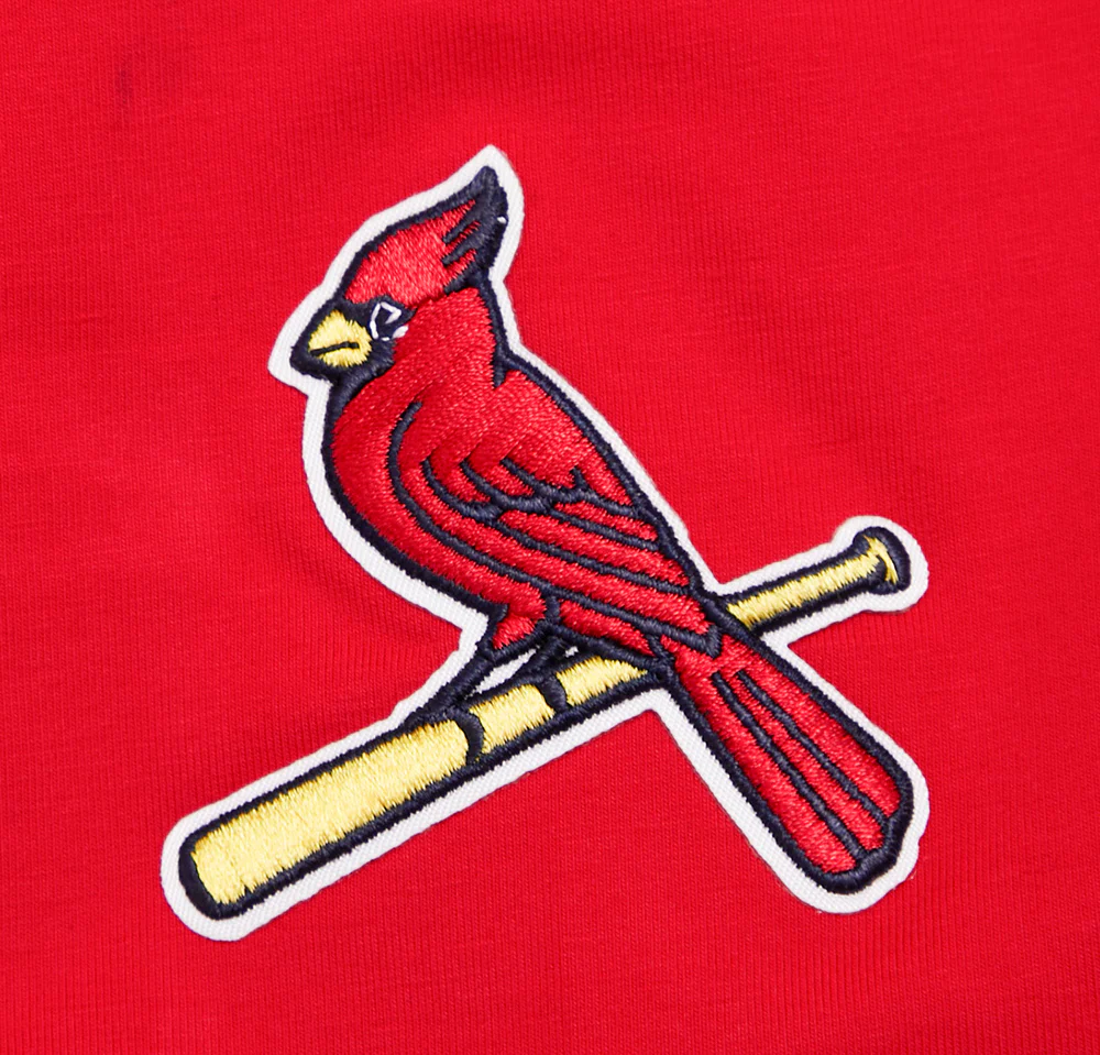 MLB ST. LOUIS CARDINALS SCRIPT TAIL WOMEN'S SINGLE JERSEY BOXY TOP (RED) - Image 5