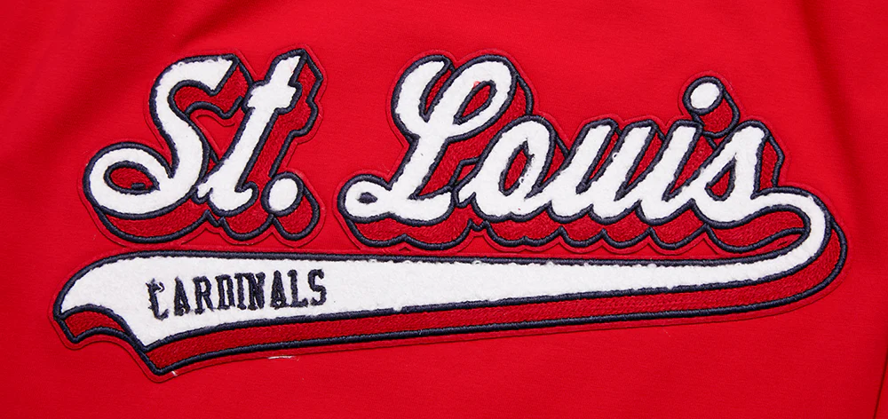 MLB ST. LOUIS CARDINALS SCRIPT TAIL WOMEN'S SINGLE JERSEY BOXY TOP (RED) - Image 6