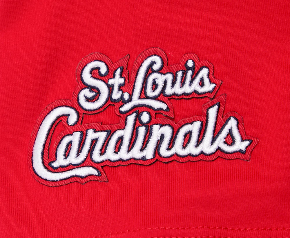MLB ST. LOUIS CARDINALS SCRIPT TAIL WOMEN'S SINGLE JERSEY BOXY TOP (RED) - Image 7