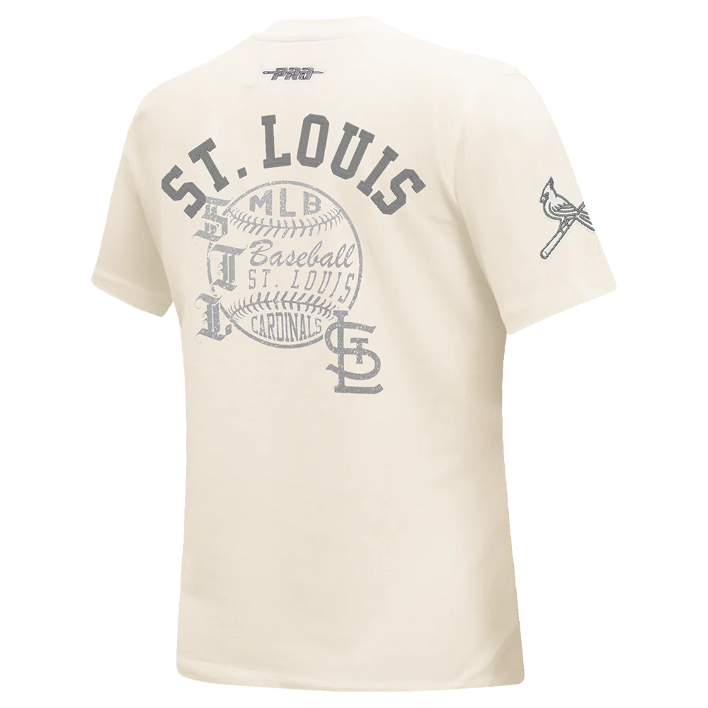 MLB ST. LOUIS CARDINALS STREET TEAM WOMEN'S SJ SLIM FIT TEE (EGGSHELL) - Image 4