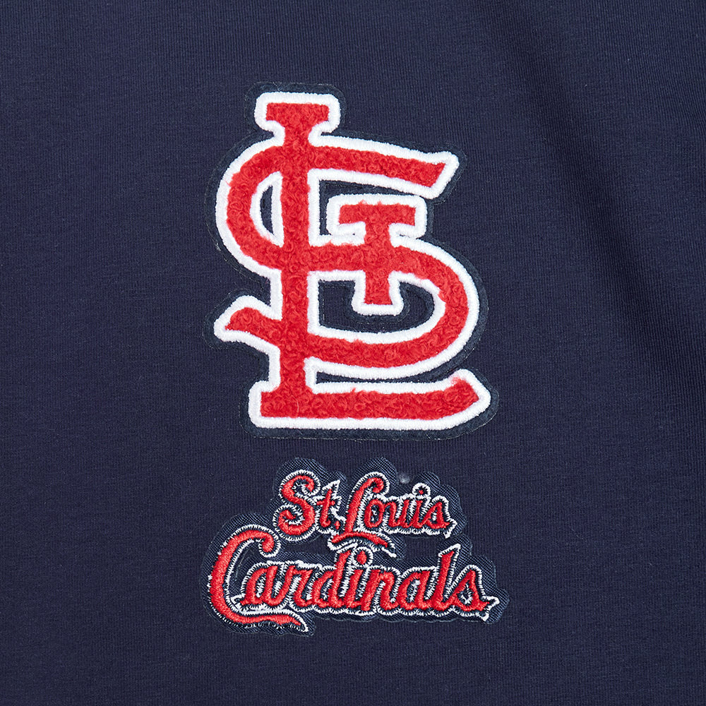 MLB ST. LOUIS CARDINALS CLASSIC CHENILLE WOMEN'S SJ BOXY TOP (MIDNIGHT NAVY) - Image 5