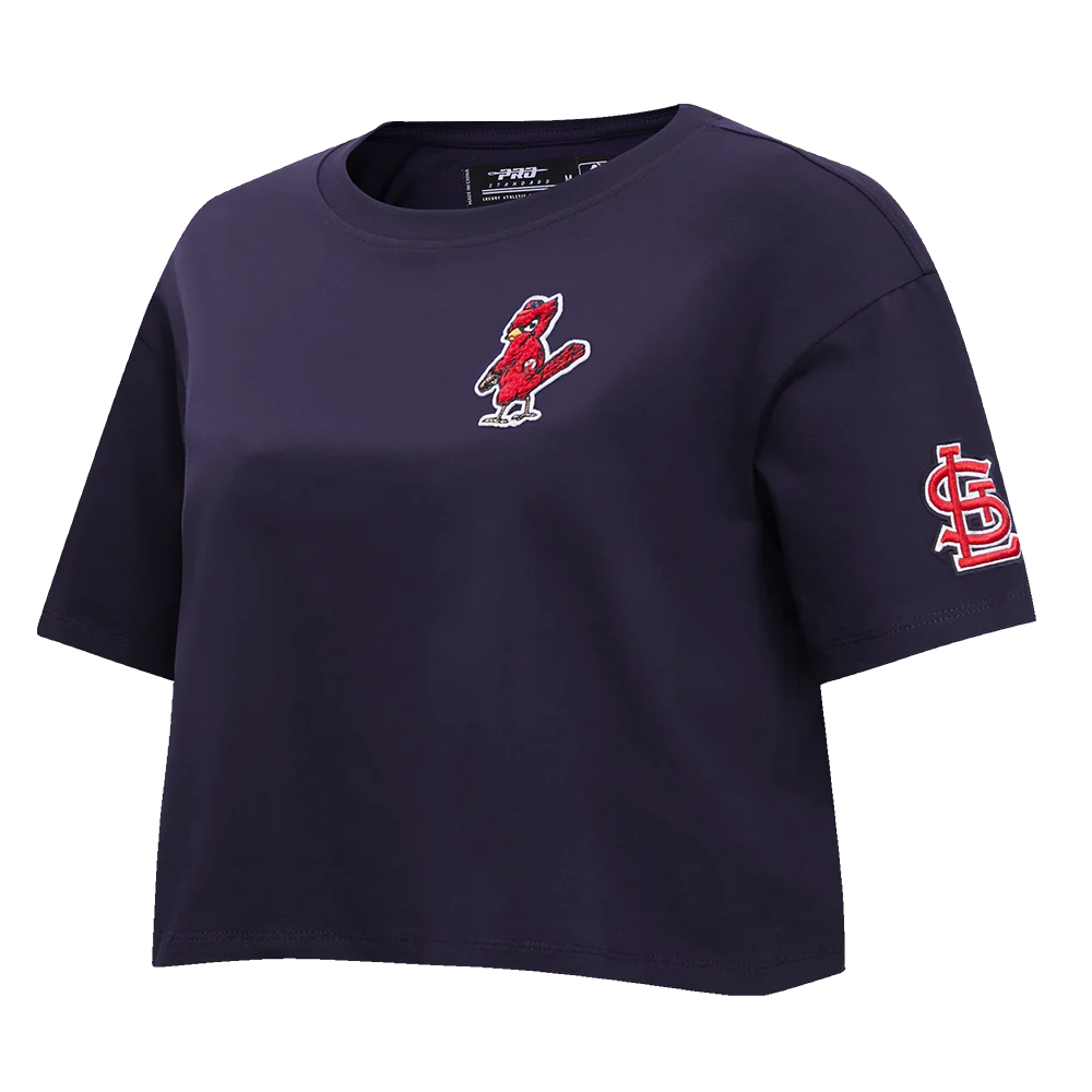 MLB ST. LOUIS CARDINALS CLASSIC WOMEN'S BOXY TOP (MIDNIGHT NAVY) - Image 2