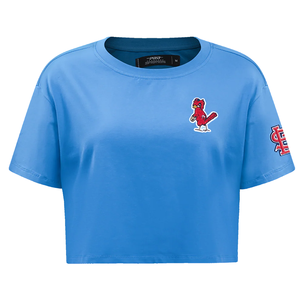 MLB ST. LOUIS CARDINALS CLASSIC WOMEN'S BOXY TOP (UNIVERSITY BLUE)