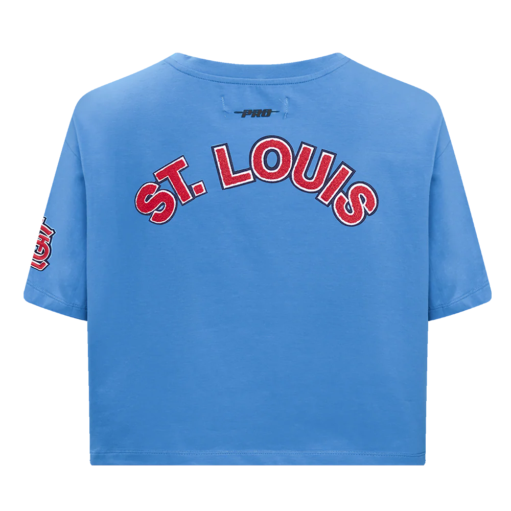 MLB ST. LOUIS CARDINALS CLASSIC WOMEN'S BOXY TOP (UNIVERSITY BLUE) - Image 3