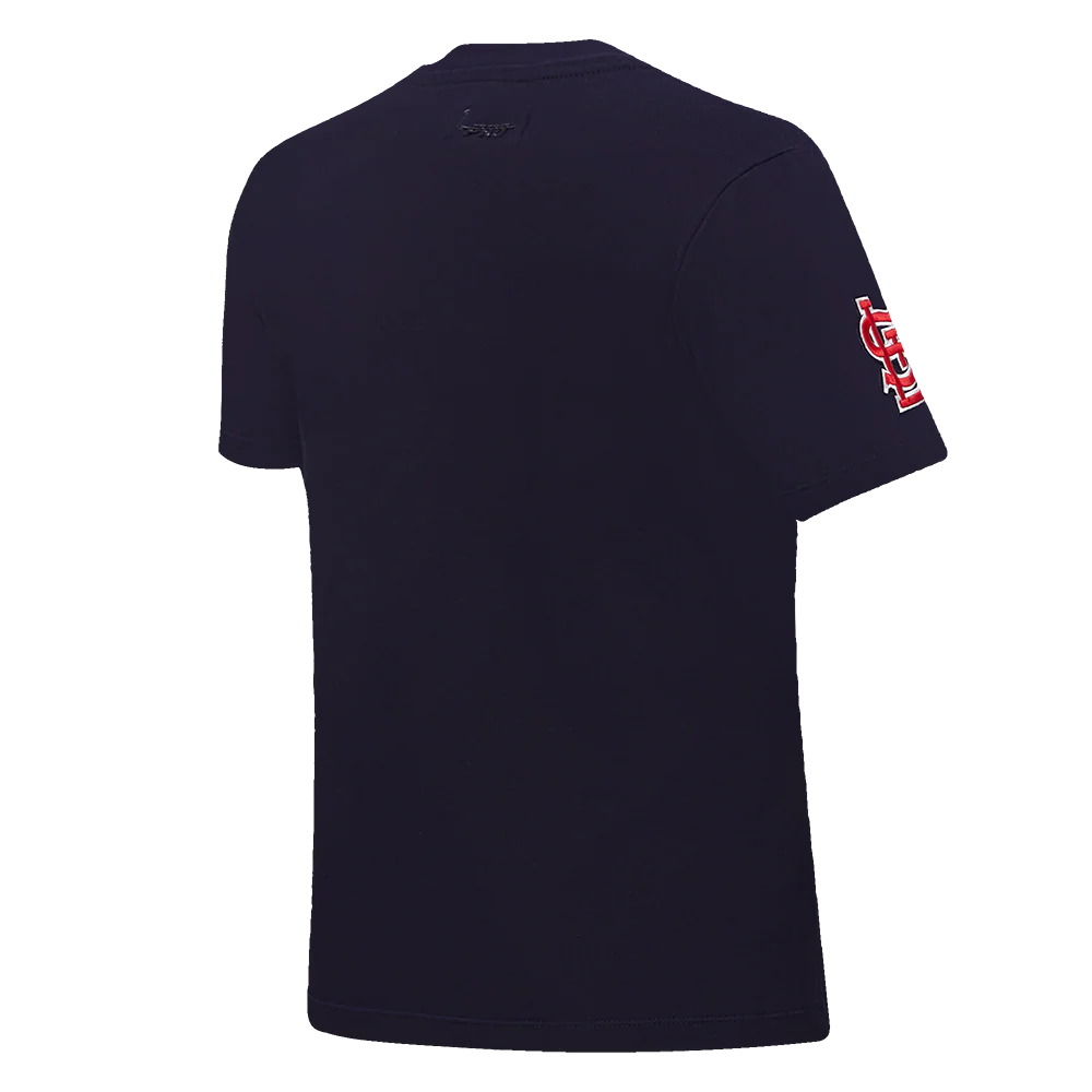 MLB ST. LOUIS CARDINALS CLASSIC SHORT SLEEVE WOMEN'S SINGLE JERSEY SLIM FIT TOP (MIDNIGHT NAVY) - Image 3