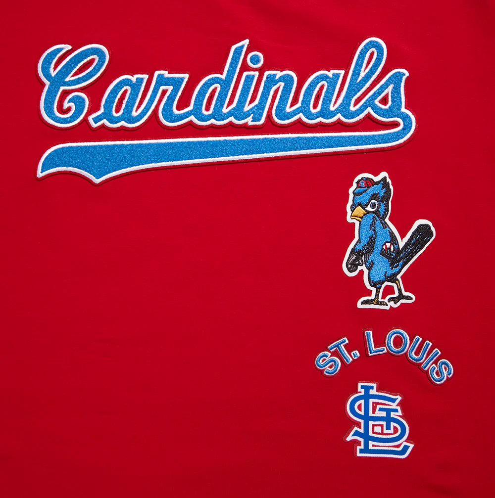 MLB ST. LOUIS CARDINALS RETRO CLASSIC WOMEN'S BOXY TOP (RED) - Image 5