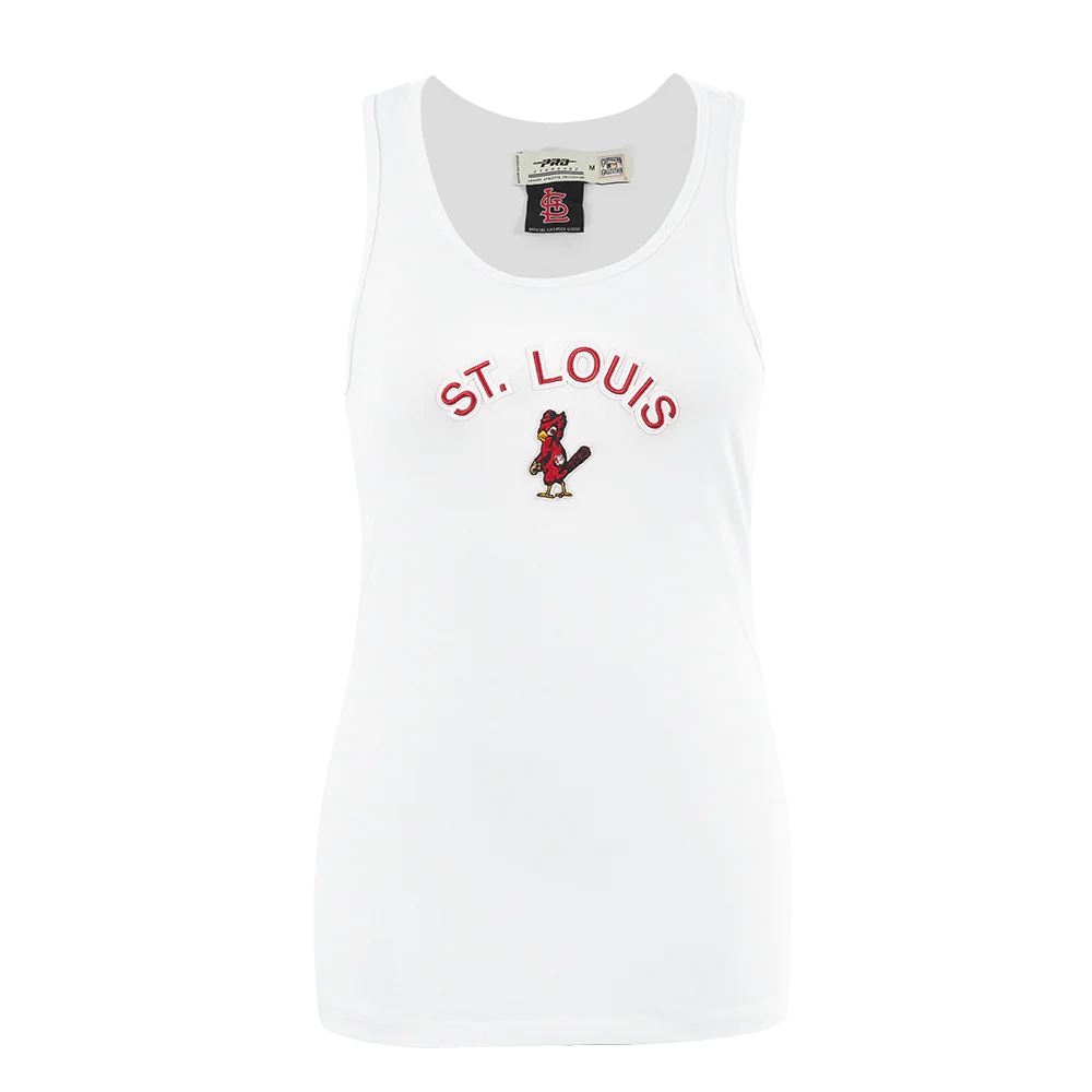 MLB ST. LOUIS CARDINALS CLASSIC WOMEN'S RACERBACK (WHITE)