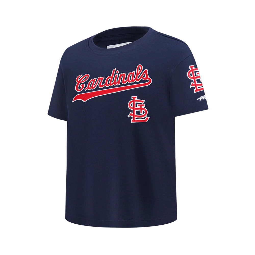 MLB ST. LOUIS CARDINALS CLASSIC CHENILLE BIG BOY'S SS TEE (MIDNIGHT NAVY) - Image 2