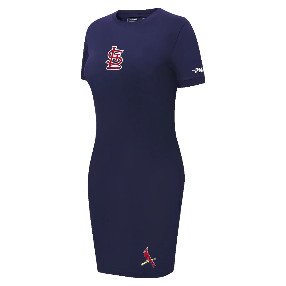 MLB ST. LOUIS CARDINALS CLASSIC CHENILLE WOMEN'S BODYCON DRESS (MIDNIGHT NAVY) - Image 3
