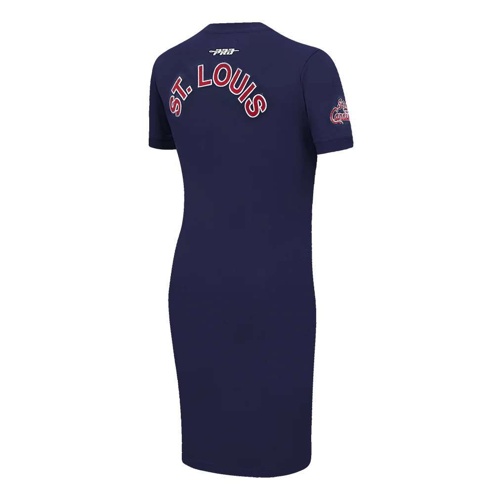 MLB ST. LOUIS CARDINALS CLASSIC CHENILLE WOMEN'S BODYCON DRESS (MIDNIGHT NAVY) - Image 4
