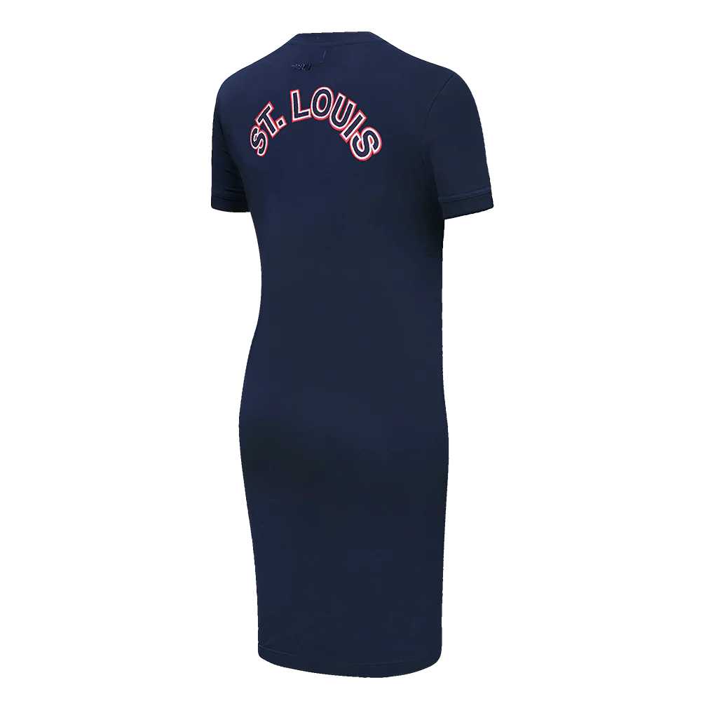 MLB ST. LOUIS CARDINALS CLASSIC WOMEN'S BODYCON DRESS (MIDNIGHT NAVY) - Image 3