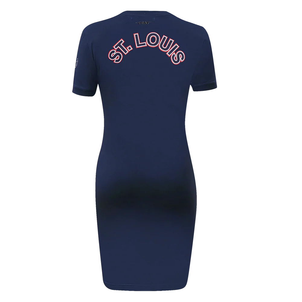 MLB ST. LOUIS CARDINALS CLASSIC WOMEN'S BODYCON DRESS (MIDNIGHT NAVY) - Image 4