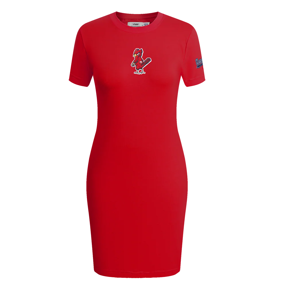 MLB ST. LOUIS CARDINALS CLASSIC WOMEN'S BODYCON DRESS (RED)