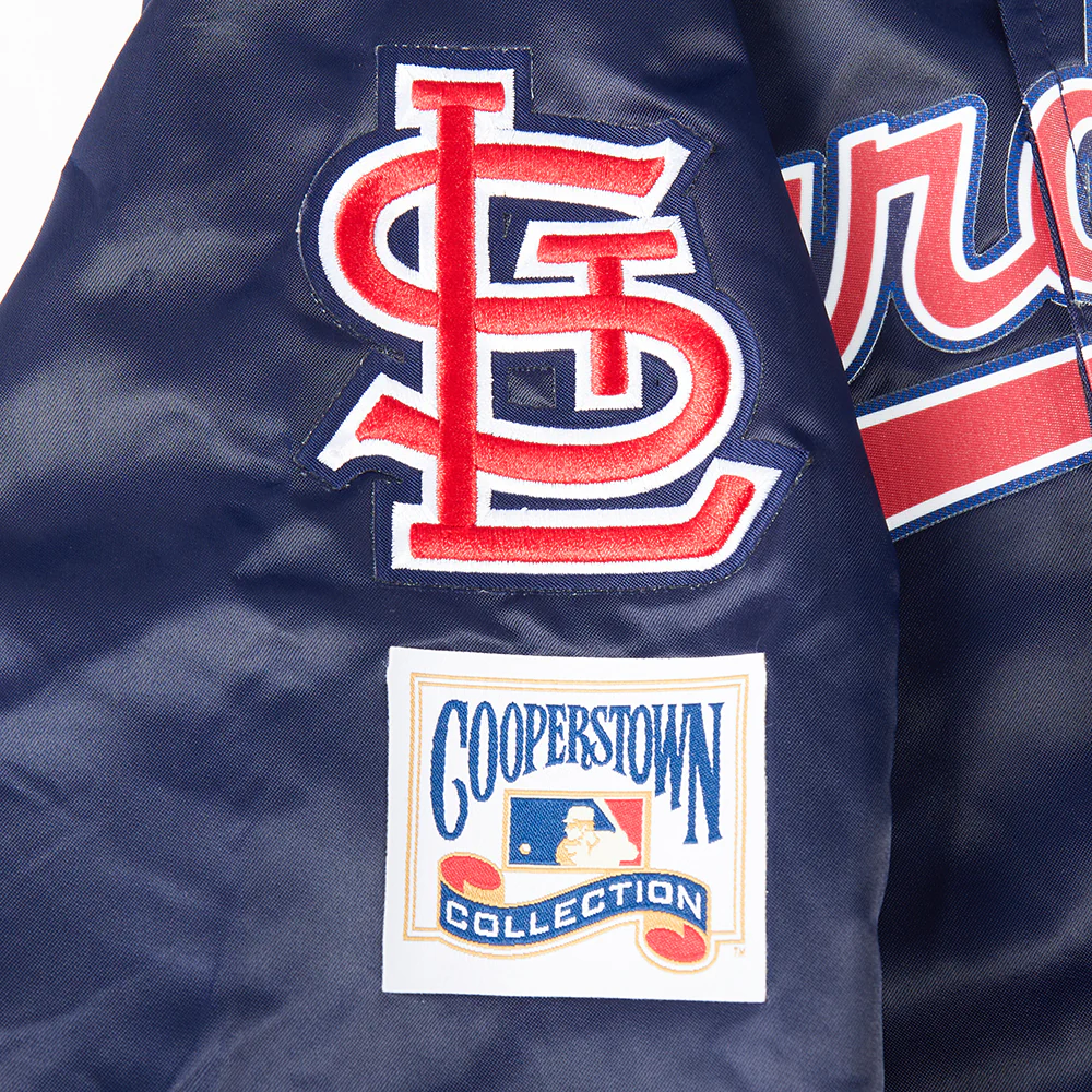 MLB ST. LOUIS CARDINALS CLASSIC BIG BOYS SATIN JACKET (MIDNIGHT NAVY) - Image 8