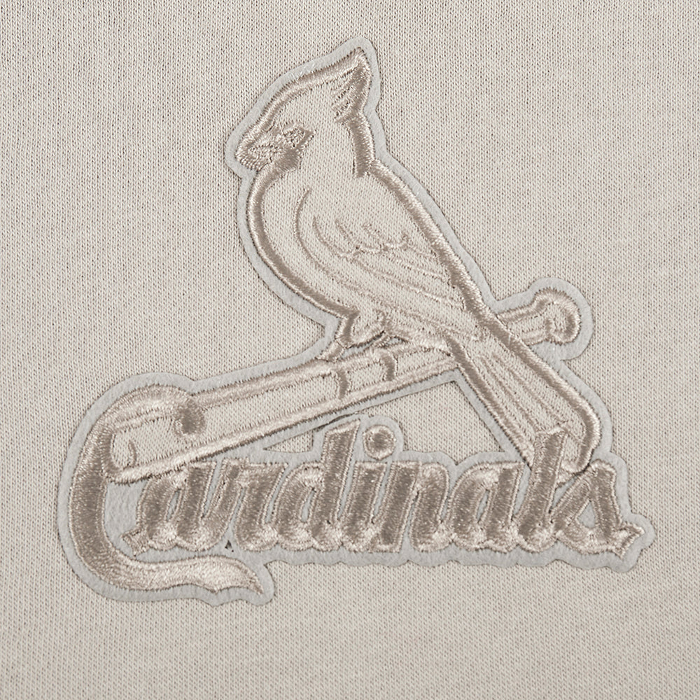 MLB ST. LOUIS CARDINALS NEUTRAL BIG GIRLS FLEECE PO HOODIE (TAUPE) - Image 6